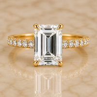 The Emerald Pavé — Diamond Ring - Image 4