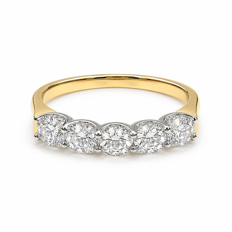 The Union — Half Eternity Wedding Band