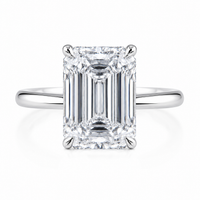 The Minimalist — Emerald Cut Solitaire Ring - Image 2