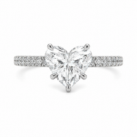 The Heart Pavé — Diamond Engagement Ring - Image 1