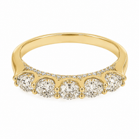 The Devotion — Half Eternity Wedding Band - Image 1