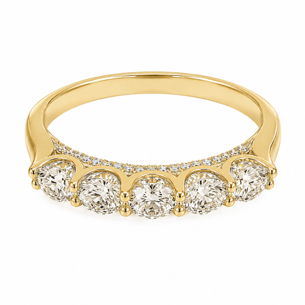 The Devotion — Half Eternity Wedding Band