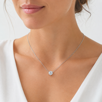 The Azure — Blue Diamond Solitaire Necklace - Image 1