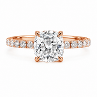 The Cushion Pavé — Diamond Engagement Ring - Image 2