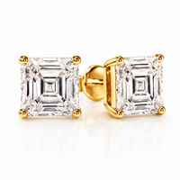 The Asscher Studs — Asscher Cut Diamond Earrings - Image 2