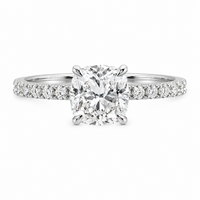 The Cushion Pavé — Diamond Engagement Ring - Image 1