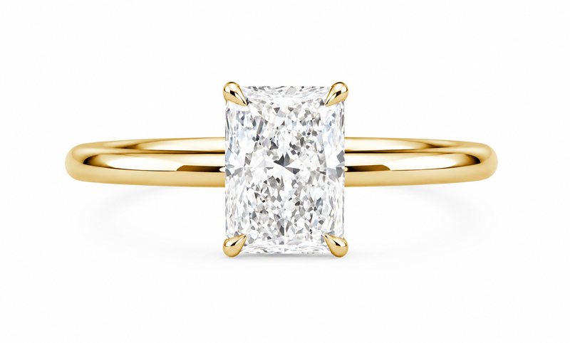 The Radiant Solitaire — Diamond Engagement Ring