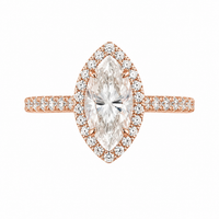 The Marquise Halo — Diamond Engagement Ring - Image 1