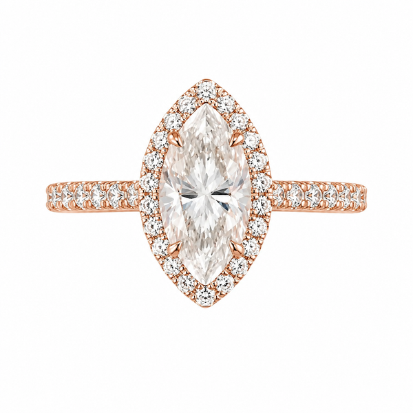 The Marquise Halo — Diamond Engagement Ring