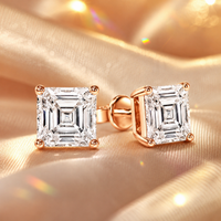 The Asscher Studs — Asscher Cut Diamond Earrings - Image 4