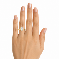 The Éclat — Emerald Cut Bezel Ring - Image 2