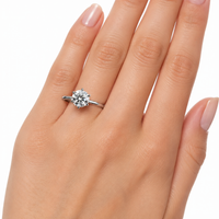 The Six Prong — Diamond Solitaire Engagement Ring - Image 1