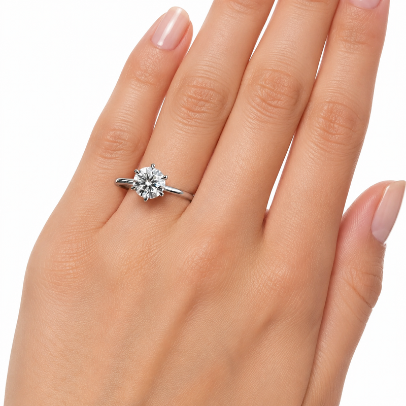 The Six Prong — Diamond Solitaire Engagement Ring