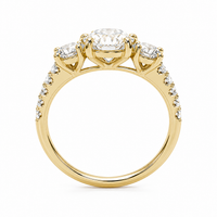 The Trio — Oval Diamond Three Stone Ring - Image 4