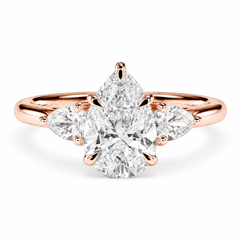 The Cluster — Pear Diamond Ring
