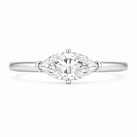 The Marquise Solitaire — Diamond Engagement Ring - Image 1
