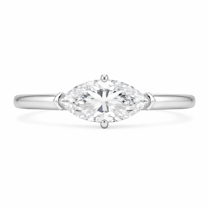 The Marquise Solitaire — Diamond Engagement Ring