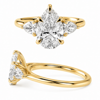 The Cluster — Pear Diamond Ring - Image 2