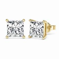 The Princess Studs — Princess Cut Diamond Earrings - Image 3