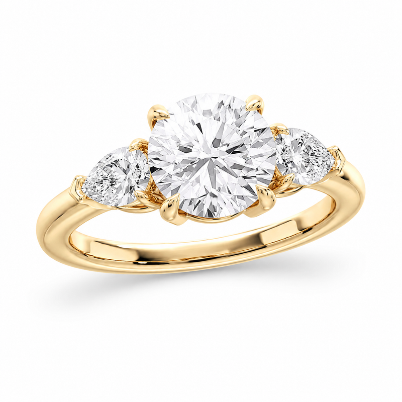 The Radiance — Round Cut Engagement Ring