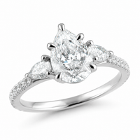 The Pear Trio — Diamond Engagement Ring - Image 4