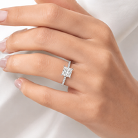 The Princess Pavé — Diamond Engagement Ring - Image 4