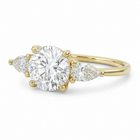 The Pear Side Stone — Diamond Engagement Ring - Image 4