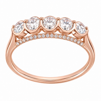 The Devotion — Half Eternity Wedding Band - Image 2