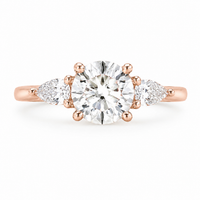 The Pear Side Stone — Diamond Engagement Ring - Image 3