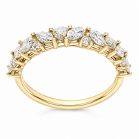 The Alliance — Marquise & Round Diamond Wedding Ring - Image 3