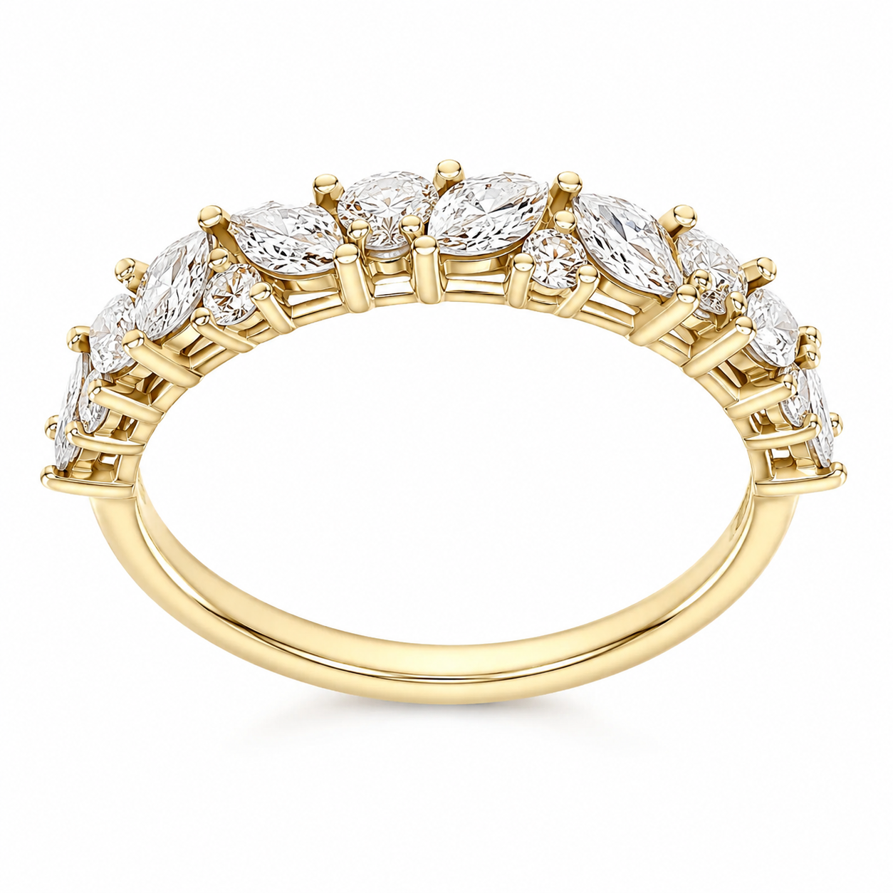 The Alliance — Marquise & Round Diamond Wedding Ring