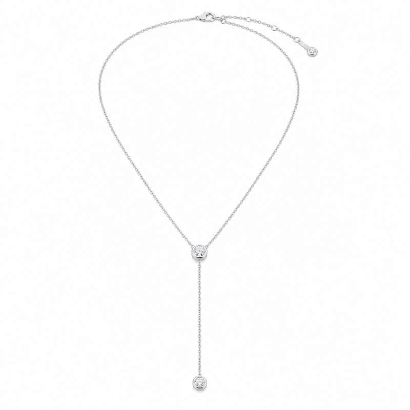 The Lariat — Diamond Y Pendant Necklace