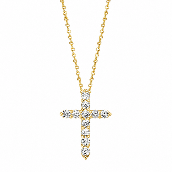 The Cross Pendant — Diamond Necklace