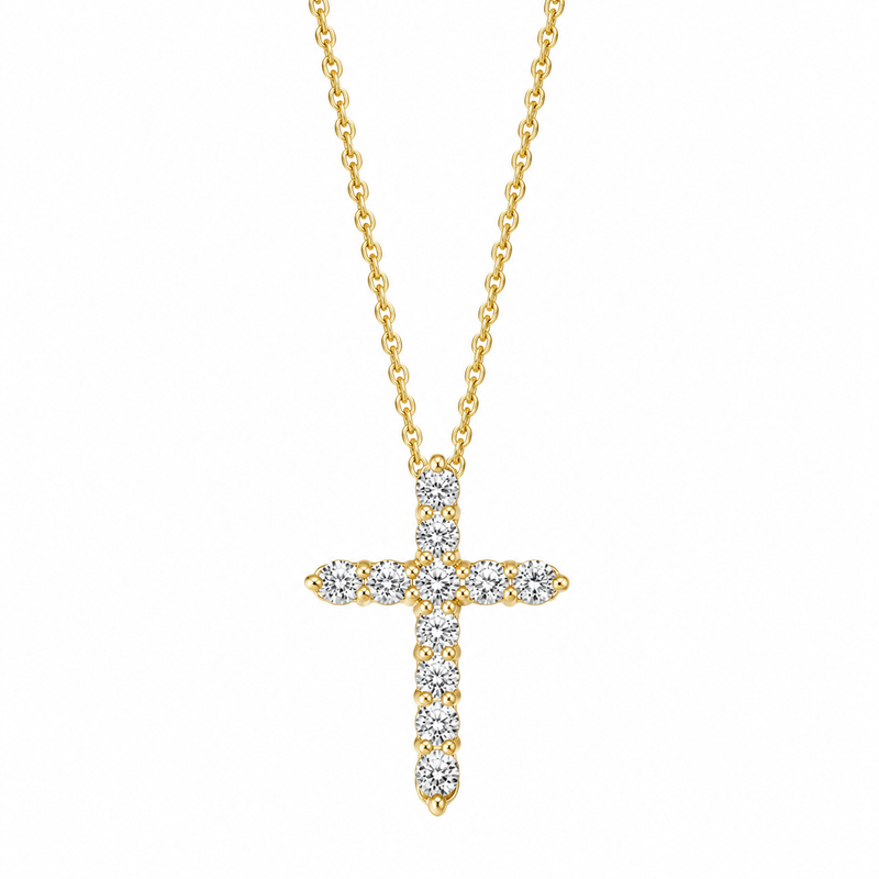 The Cross Pendant — Diamond Necklace