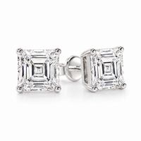 The Asscher Studs — Asscher Cut Diamond Earrings - Image 1