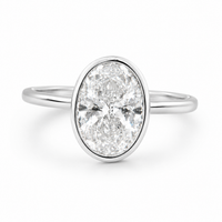 The Oval Bezel — Solitaire Engagement Ring - Image 2