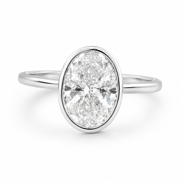 The Oval Bezel — Solitaire Engagement Ring