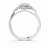 The Halo — Oval Diamond Pavé Engagement Ring - Image 2