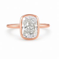The Elongated Cushion Bezel I — Solitaire Ring - Image 2