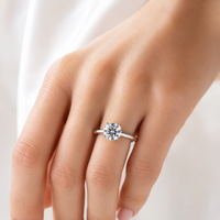 The Four Prong — Diamond Solitaire Ring - Image 3