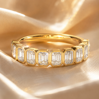 The Oblong — Emerald Cut Diamond Eternity Band - Image 4