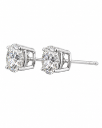 The Brilliance Studs — Round Diamond Earrings III - Image 3