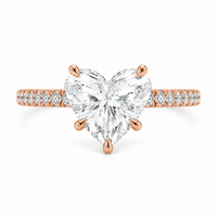 The Heart Pavé — Diamond Engagement Ring - Image 2