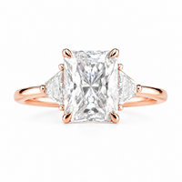 The Radiant Trapezoid — Diamond Engagement Ring - Image 1