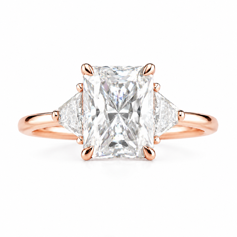 The Radiant Trapezoid — Diamond Engagement Ring
