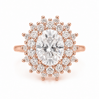 The Bloom — Oval Flower Halo Engagement Ring - Image 2