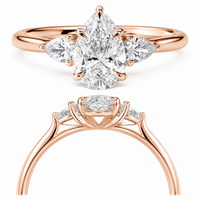 The Cluster — Pear Diamond Ring - Image 3