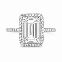 The Emerald Halo — Diamond Engagement Ring - Image 1