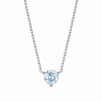 The Azure — Blue Diamond Solitaire Necklace - Image 2
