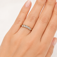 The Union — Half Eternity Wedding Band - Image 2